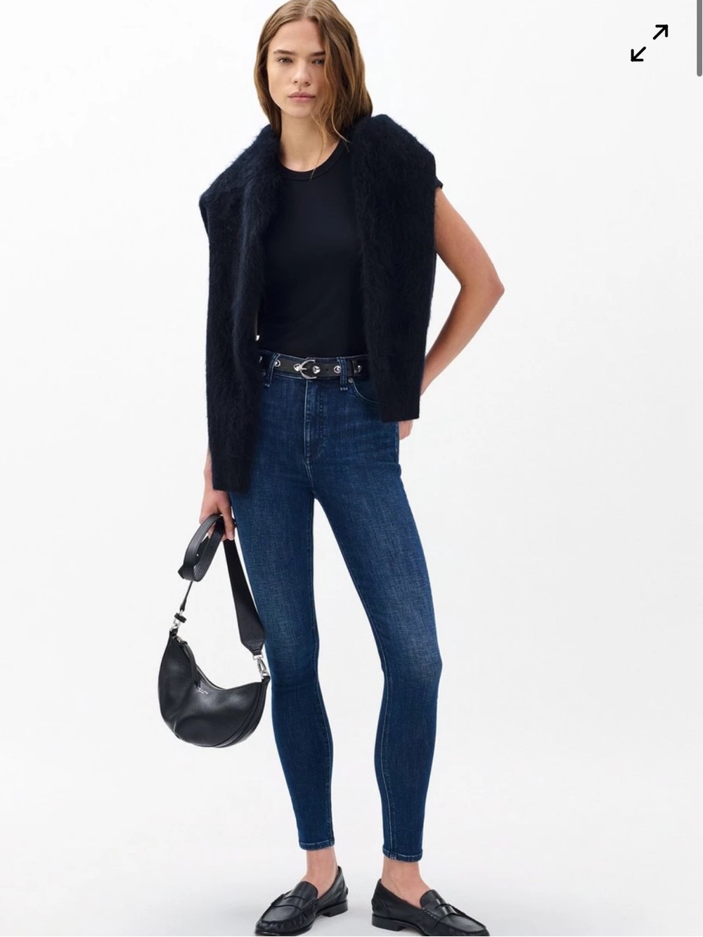 Rag & Bone Skinny Jeans Women Size 27 Bedford Wash Mid Rise Stretch Denim